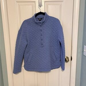 Eddie Bauer Women's Blue Quilted Sweatshirt